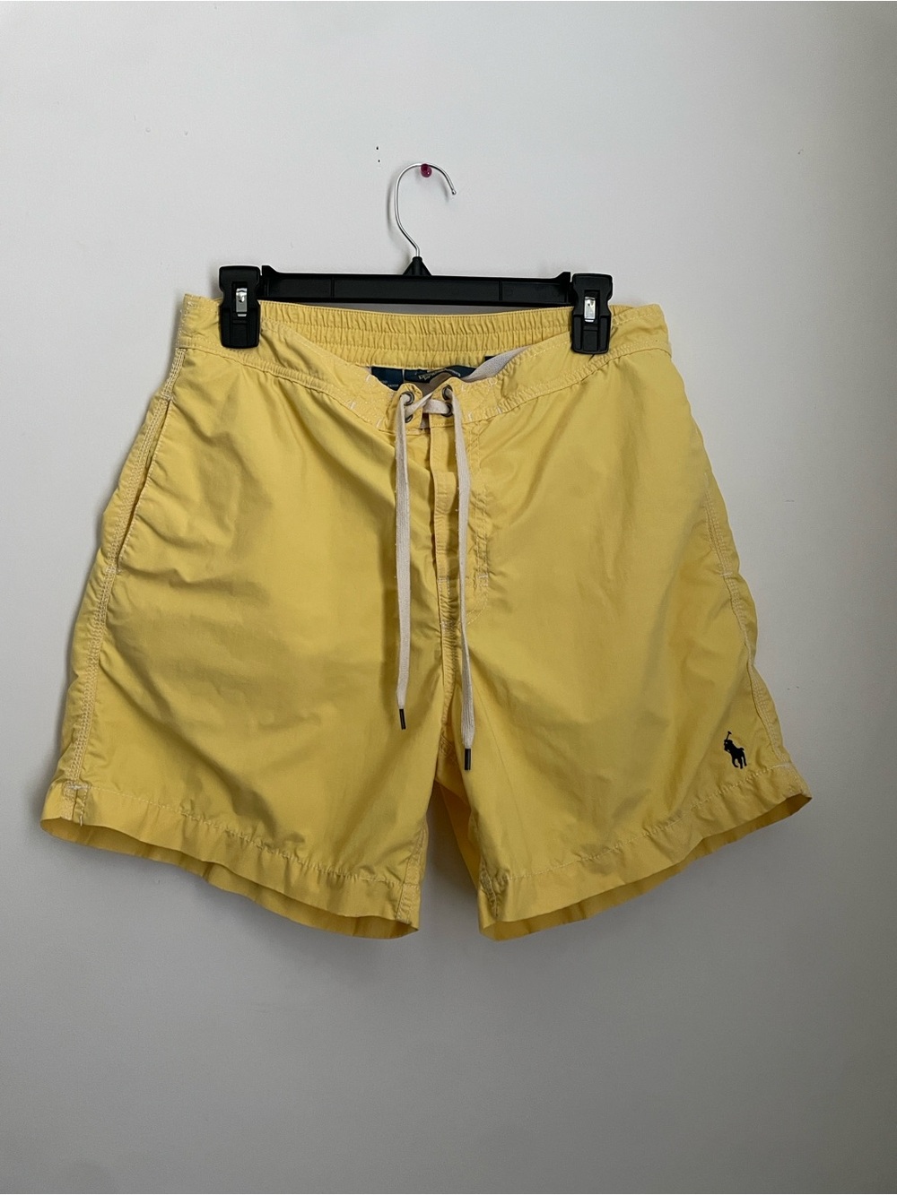 Ralph Lauren Yellow Men’s Swim Trunks with Drawstring